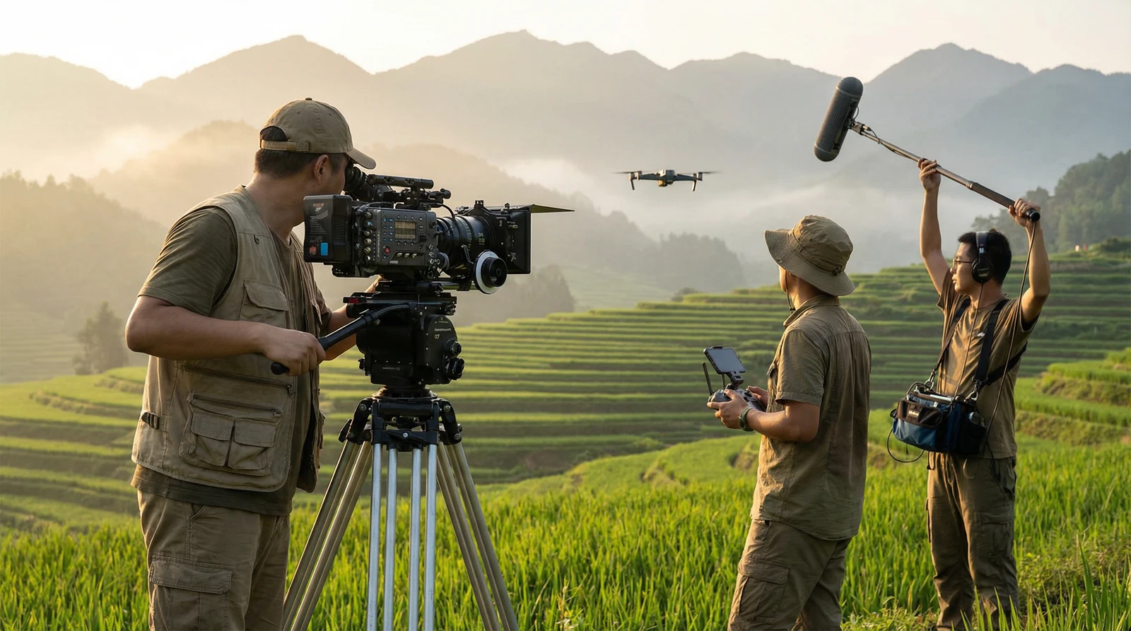 蜜桃视频海角社区栏目云南梯田纪录片拍摄团队
