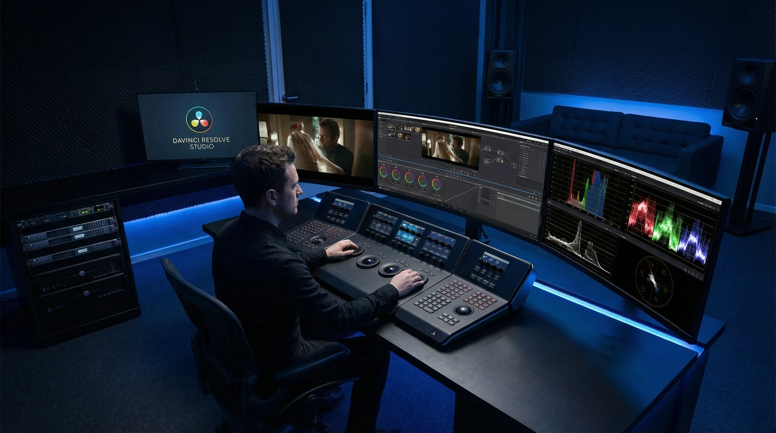 蜜桃视频专业调色后期制作室