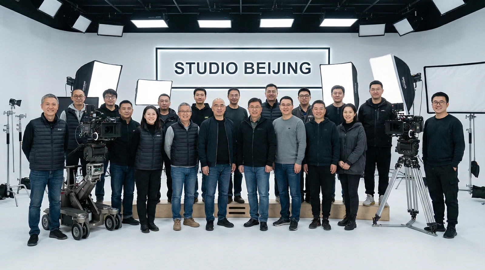 蜜桃视频专业影视制作团队合影